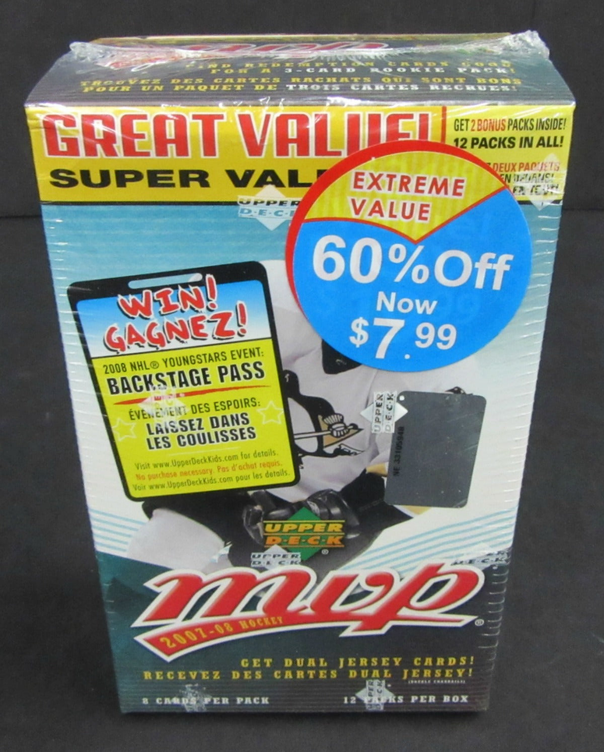 2007/08 Upper Deck MVP Hockey Blaster Box (12/8)