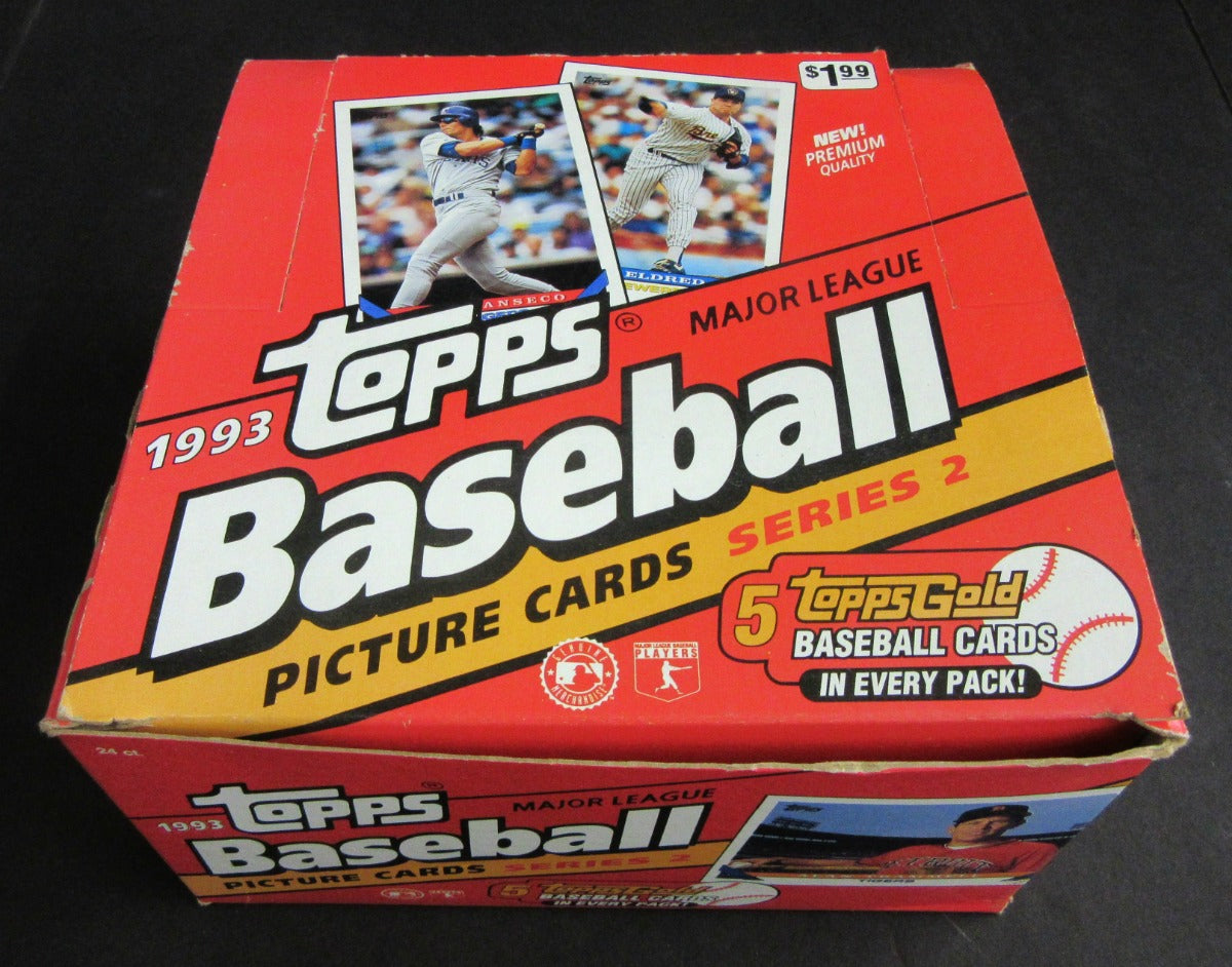 1993 Topps Baseball Series 2 Jumbo Pack Box (24/41)