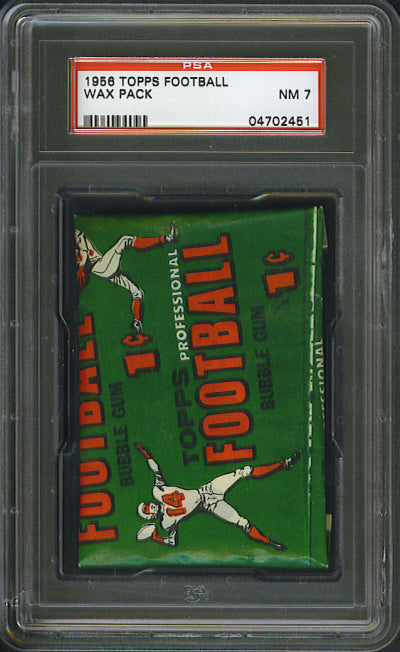 1956 Topps Football Unopened 1 Cent Wax Pack PSA 7