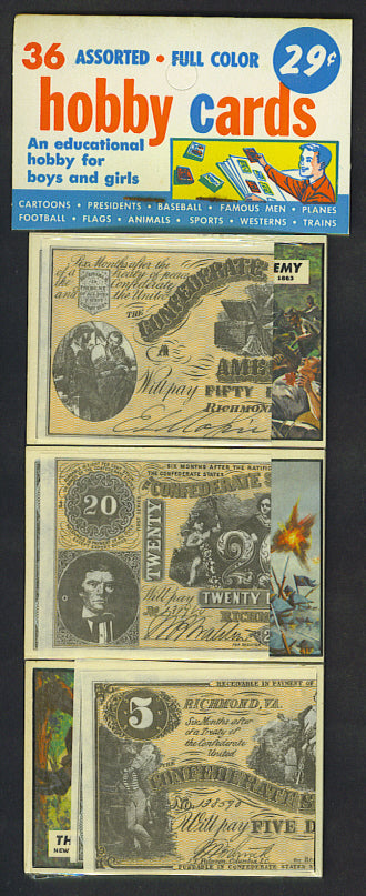 1962 Topps Civil War News Unopened Rack Pack (BBCE)