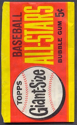 1964 Topps Giants Baseball Unopened Wax Pack