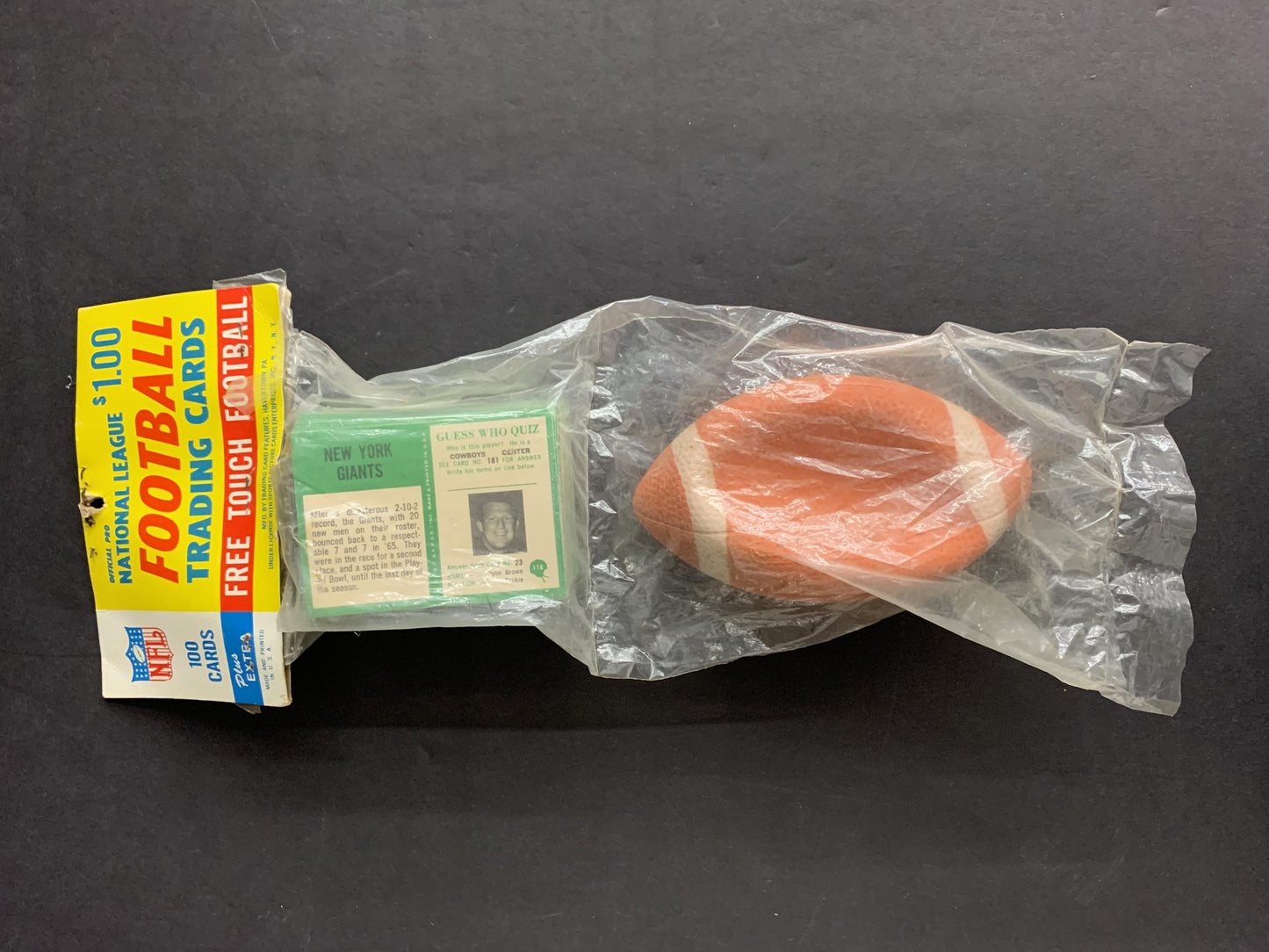 1966 Philadelphia Football Grocery Rack Pack (100 Cards) (BBCE)