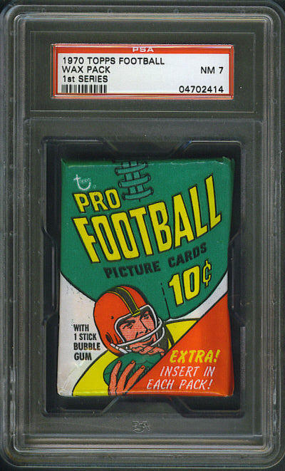 1970 Topps Football Unopened Series 1 Wax Pack PSA 7