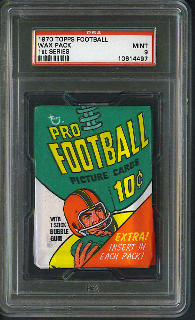 1970 Topps Football Unopened Series 1 Wax Pack PSA 9