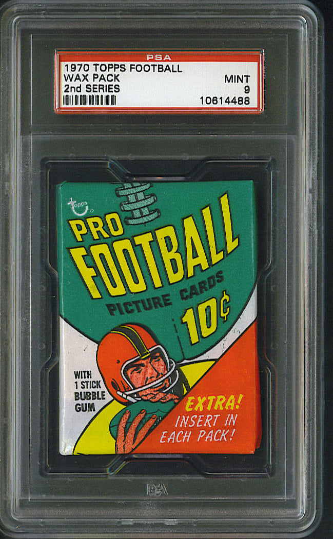 1970 Topps Football Unopened Series 2 Wax Pack PSA 9