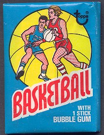 1975/76 Topps Basketball Unopened Wax Pack