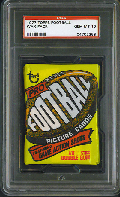 1977 Topps Football Unopened Wax Pack PSA 10