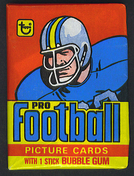 1978 Topps Star Wars Unopened Wax Pack (1978 Football Wrapper)