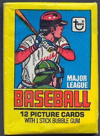 old topps wax packages, 1970-1979 Unopened Packs (1970's) 1975 Topps Wax  Pack #75TWP