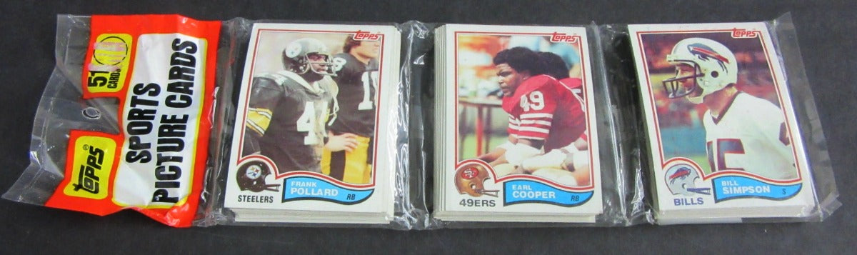 1982 Topps Football Unopened Rack Pack