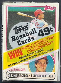 1983 Topps Baseball Unopened Cello Pack