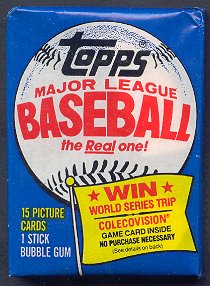 1983 Topps Baseball Unopened Wax Pack