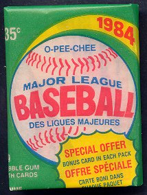 1984 OPC O-Pee-Chee Baseball Unopened Wax Pack
