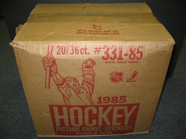 1985/86 Topps Hockey Unopened Wax Case (20 Box) (Sealed)