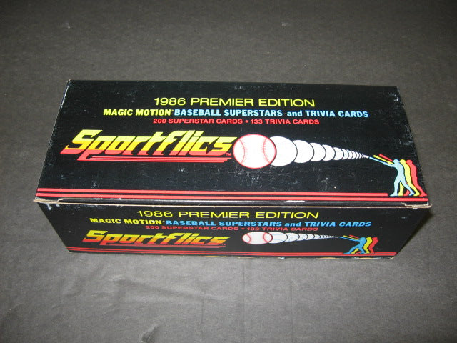 1986 Sportflics Baseball Factory Set (Authenticate)