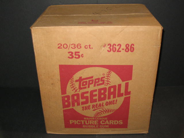 1986 Topps Baseball Unopened Wax Case (20 Box) (Sealed)