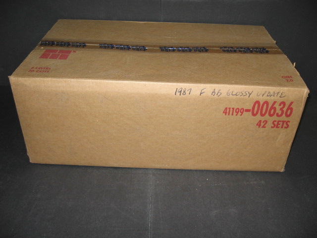 1987 Fleer Baseball Glossy Update Factory Set Case (42 Sets)