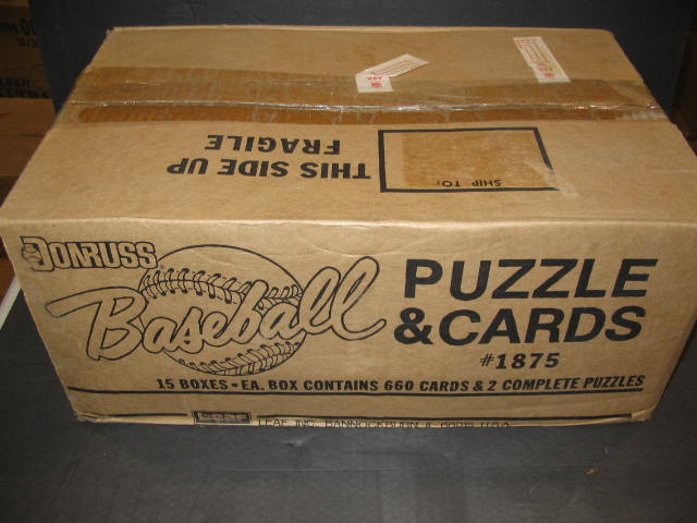 1987 Donruss Baseball Factory Set Case (15 Sets) (Authenticate)
