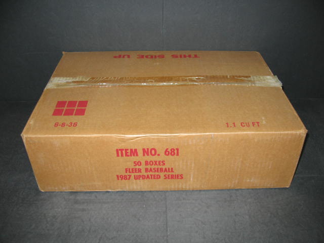 1987 Fleer Baseball Update Factory Set Case (50 Sets)