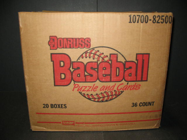 1988 Donruss Baseball Unopened Wax Case (20 Box) (82500) (Sealed)