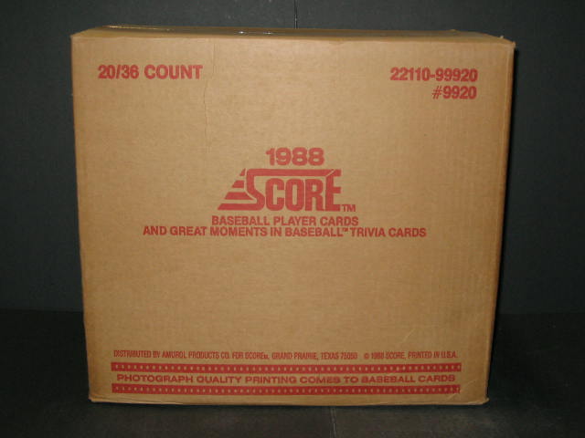 1988 Score Baseball Case (20 Box) (Sealed)