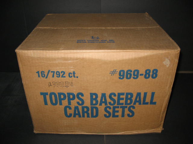 1988 Topps Baseball Factory Set Case (Brown) (16 Sets)