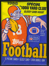 1988 Topps Football Unopened Wax Pack