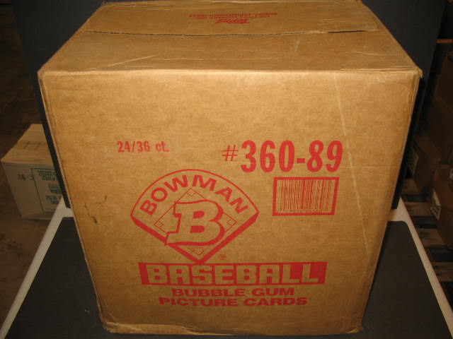 1989 Bowman Baseball Unopened Wax Case (24 Box) (Sealed)