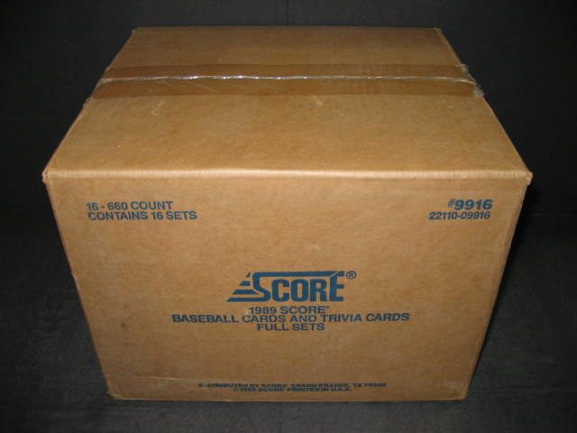 1989 Score Baseball Factory Set Case (16 Sets)