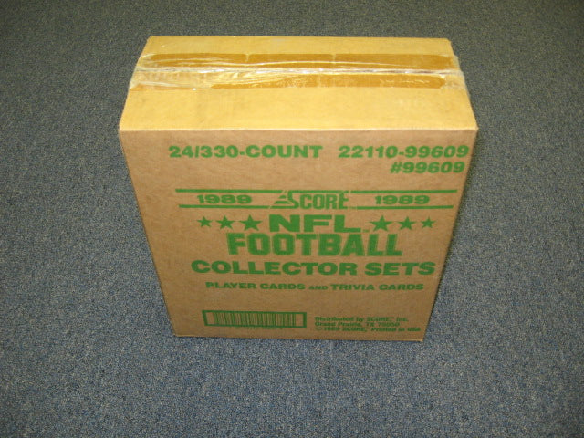 1989 Score Football Factory Set Case (24 Sets) (Authenticate)