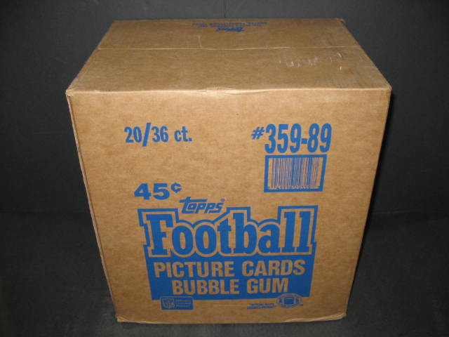 1989 Topps Football Unopened Wax Case (20 Box) (Sealed)