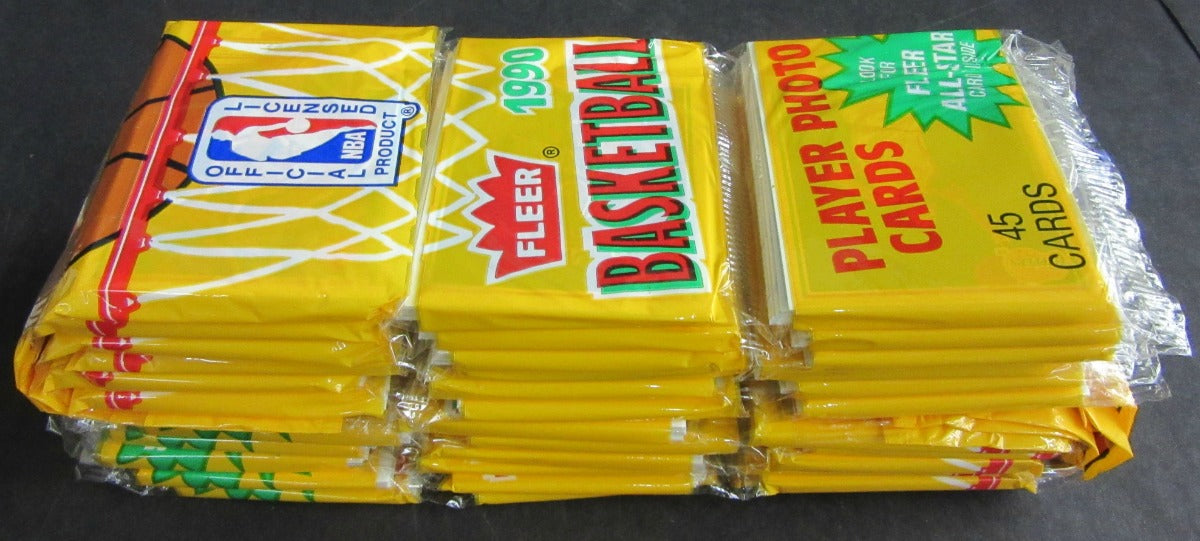 1990/91 Fleer Basketball Unopened Rack Pack (Lot of 12)