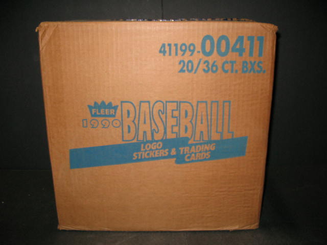1990 Fleer Baseball Unopened Wax Case (20 Box) (Sealed)