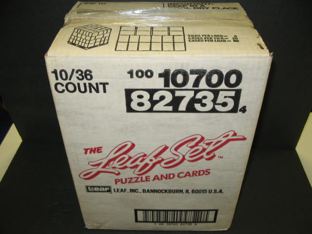 1990 Leaf Baseball Series 1 Case (10 Box) (Sealed)