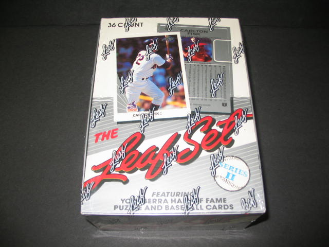 1990 Leaf Baseball Series 2 Box (Authenticate)