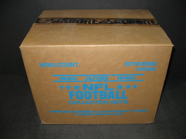 1990 Score Football Factory Set Case (16 Sets)