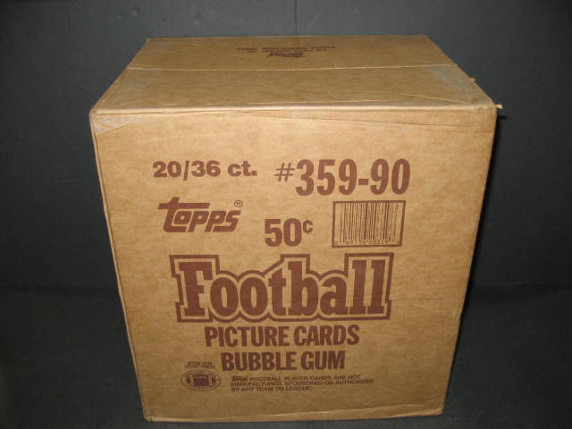 1990 Topps Football Unopened Wax Case (20 Box) (359-90)