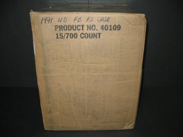 1991 Upper Deck Football Factory Set Case (15 Sets) (40109)