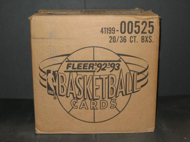 1992/93 Fleer Basketball Series 1 Case (20 Box) (00525)