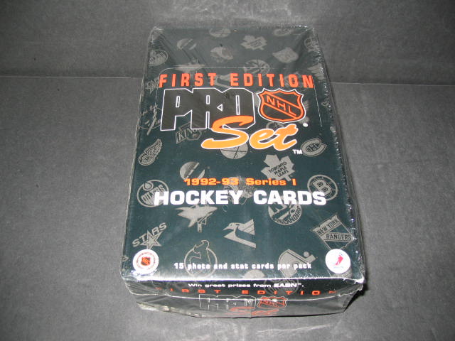 1992/93 Pro Set Hockey Series 1 Box (36/15)