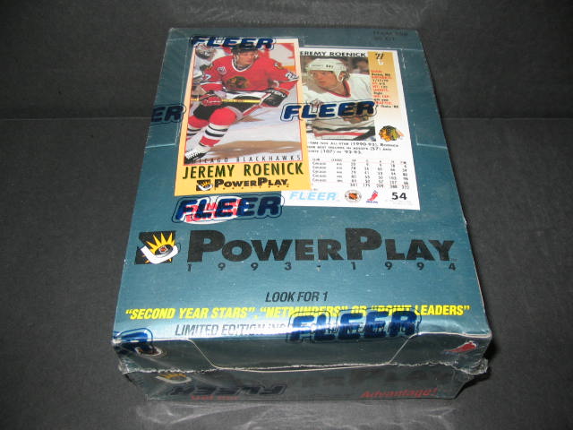 1993/94 Fleer Power Play Hockey Series 1 Box (36/12)