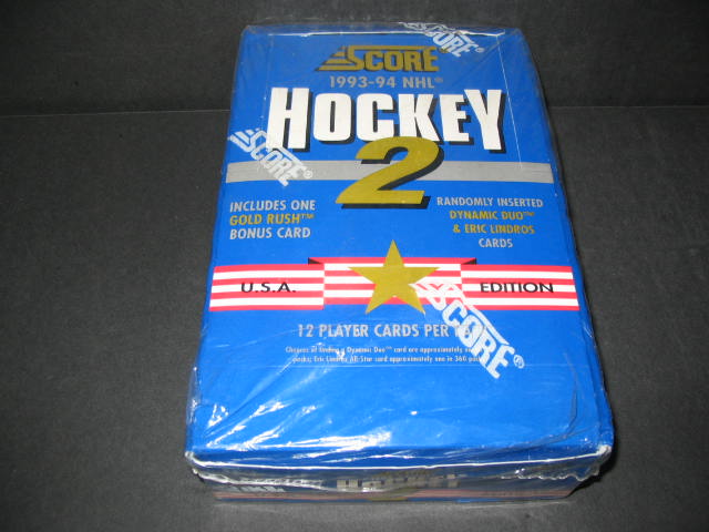 1993/94 Score Hockey Series 2 Box (U.S.) (36/12)
