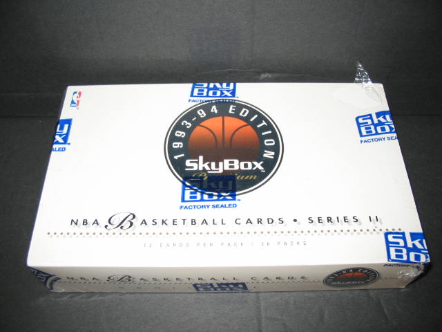 1993/94 Skybox Premium Basketball Series 2 Box (36/12)
