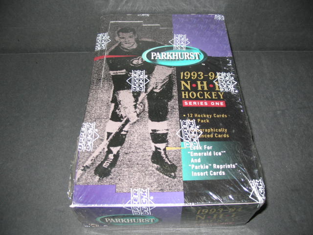 1993/94 Upper Deck Parkhurst Hockey Series 1 Box (36/12)