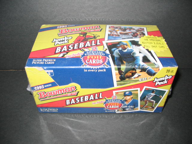1993 Bowman Baseball Jumbo Box (20/22)