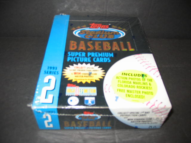 1993 Topps Stadium Club Baseball Series 2 Box (24/14)