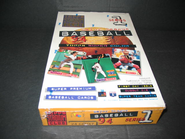 1994 Topps Stadium Club Baseball Series 1 Box (24/12)