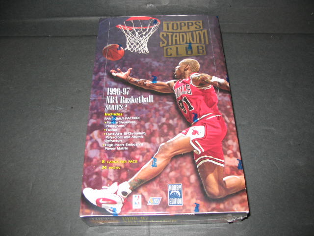 1996/97 Topps Stadium Club Basketball Series 2 Box (Hobby) (24/8)