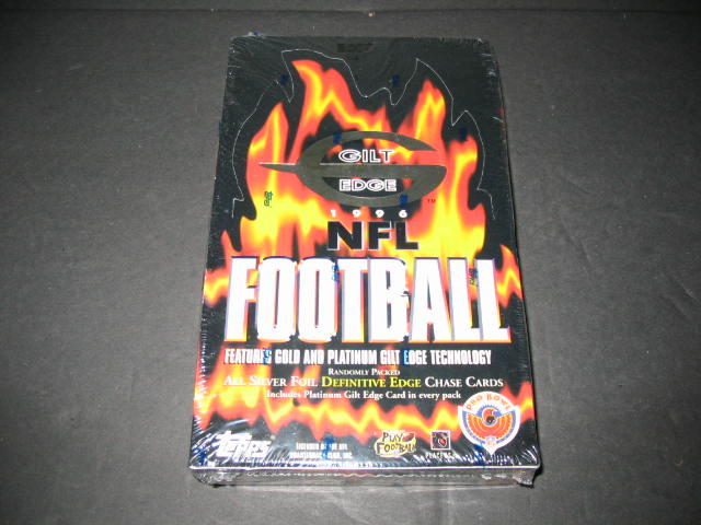 1996 Topps Gilt Edge Football Box