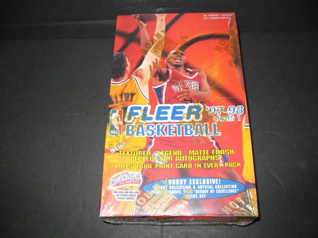 1997/98 Fleer Basketball Series 1 Box (Hobby)